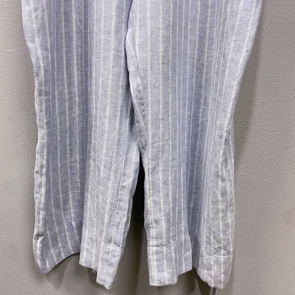 Everlane The Linen Jumpsuit Size‎ 14 Button Front Sleeveless Beachy Minimalist